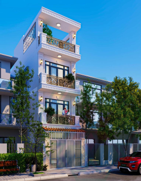 Nhà Phố 4 Tầng Đẹp, Hiện Đại 